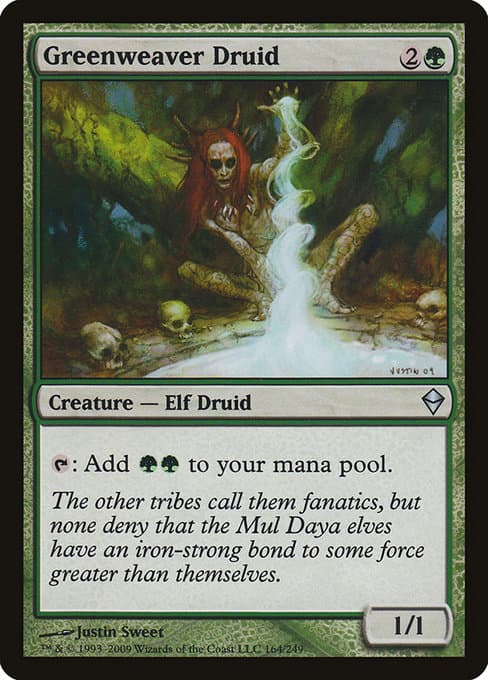 Greenweaver Druid from Zendikar (Uncommon)