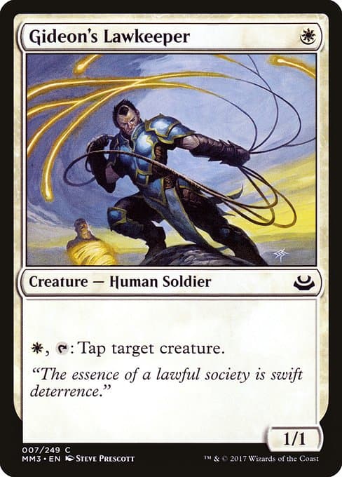 Gideon's Lawkeeper from Modern Masters 2017 (Common)