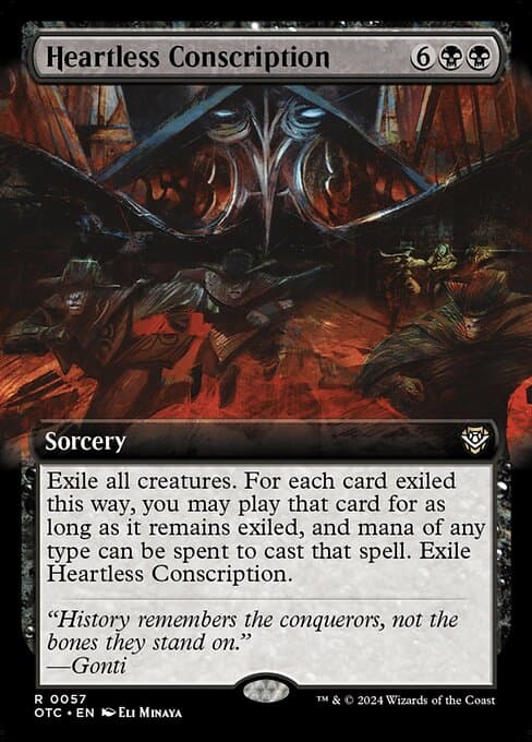 Heartless Conscription from Outlaws of Thunder Junction Commander (Rare)