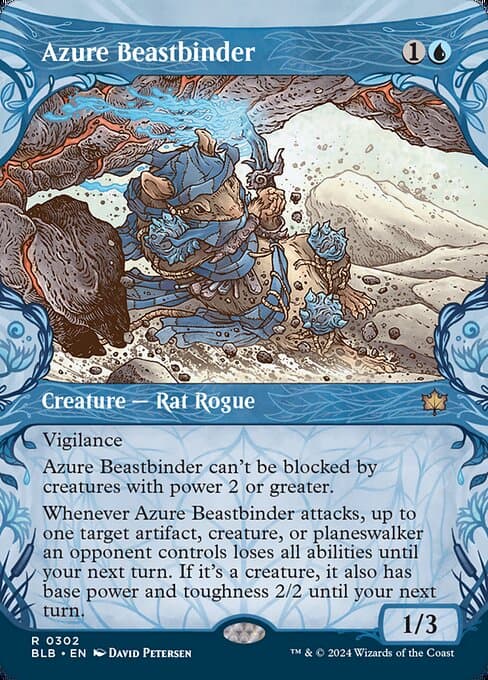 Azure Beastbinder from Bloomburrow (Rare)