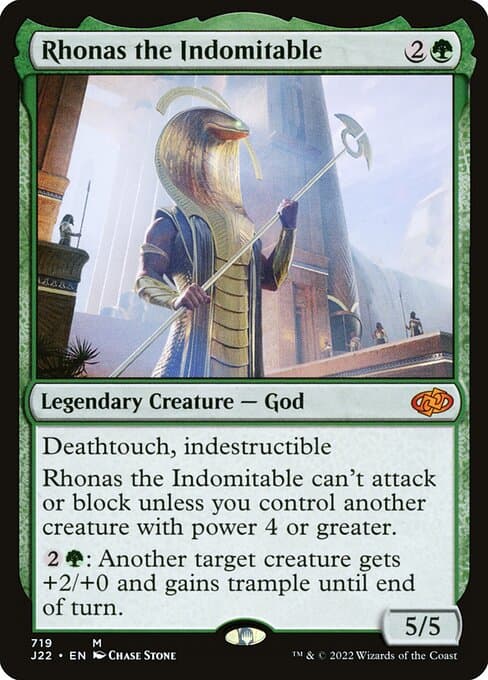 Rhonas the Indomitable from Jumpstart 2022 (Mythic)