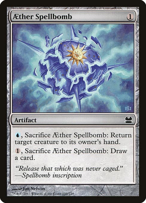 Aether Spellbomb from Modern Masters (Common)