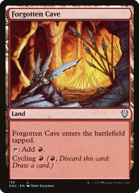 Forgotten Cave from Phyrexia: All Will Be One Commander (Uncommon)