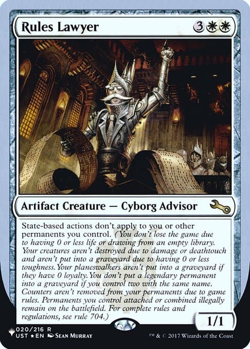 Rules Lawyer from The List (Unfinity Foil Edition) (Rare)