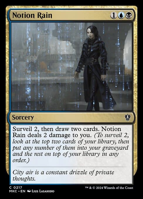Notion Rain from Murders at Karlov Manor Commander (Common)