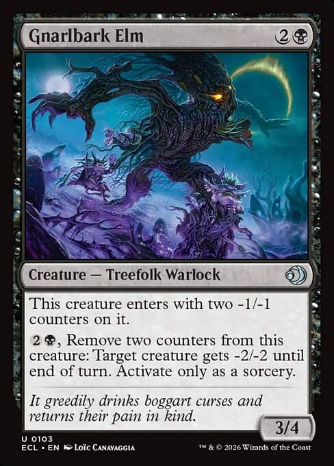 Gnarlbark Elm from Lorwyn Eclipsed (Uncommon)