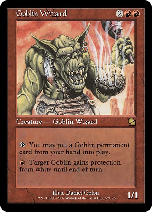 Goblin Wizard from Masters Edition (Rare)