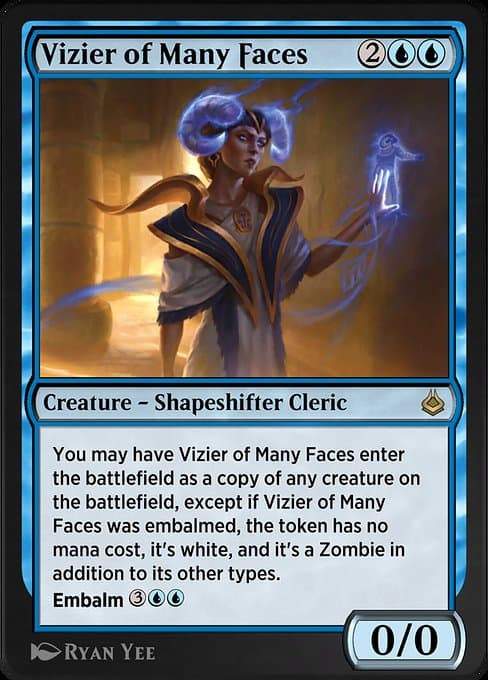 Vizier of Many Faces from Amonkhet Remastered (Rare)