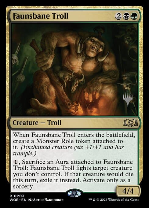 Faunsbane Troll from Wilds of Eldraine Promos (Rare)