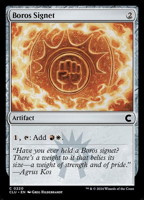 Boros Signet from Ravnica: Clue Edition (Common)