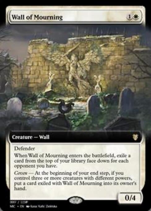 Wall of Mourning from Magic Online Promos (Rare)