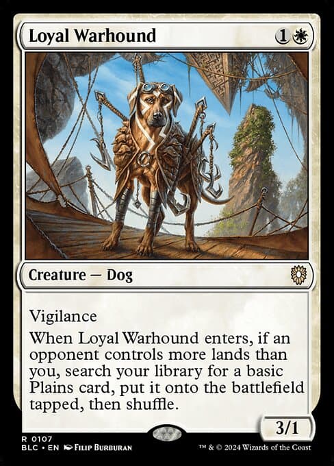 Loyal Warhound from Bloomburrow Commander (Rare)