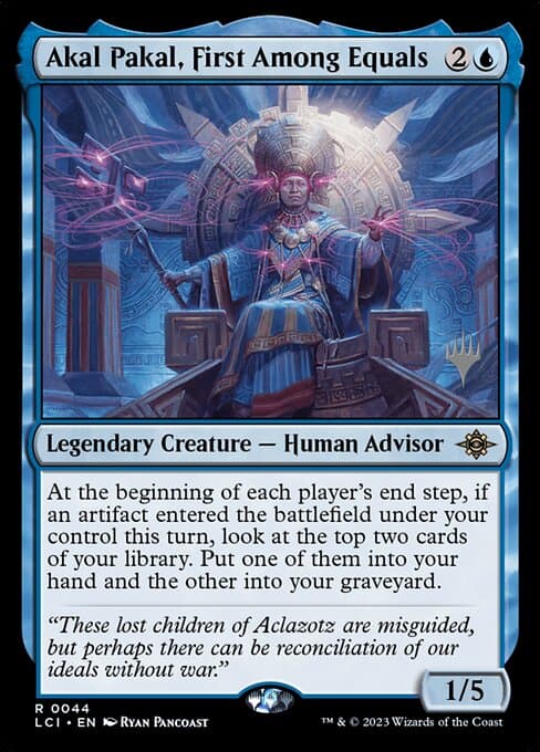 Akal Pakal, First Among Equals from The Lost Caverns of Ixalan Promos (Rare)