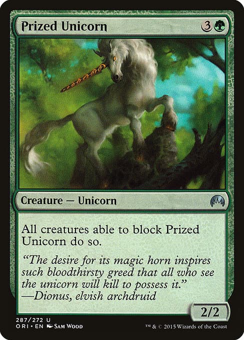 Prized Unicorn from Magic Origins (Uncommon)