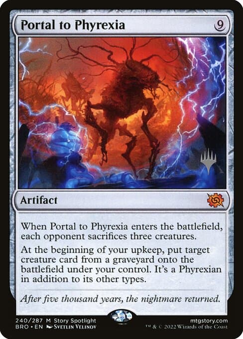 Portal to Phyrexia from The Brothers' War Promos (Mythic)