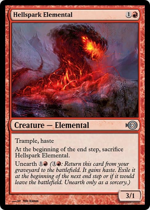 Hellspark Elemental from Magic Online Promos (Uncommon)