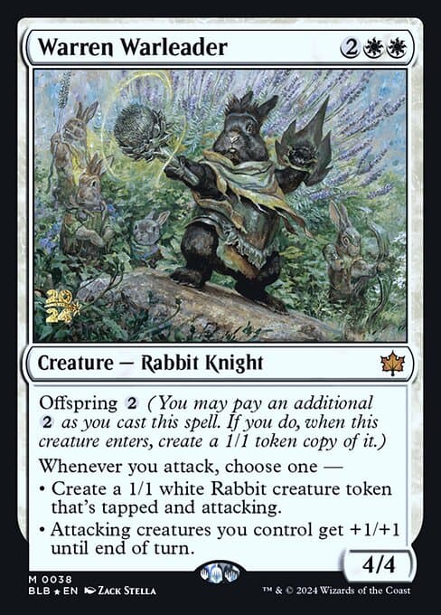 Warren Warleader from Bloomburrow Promos (Mythic)