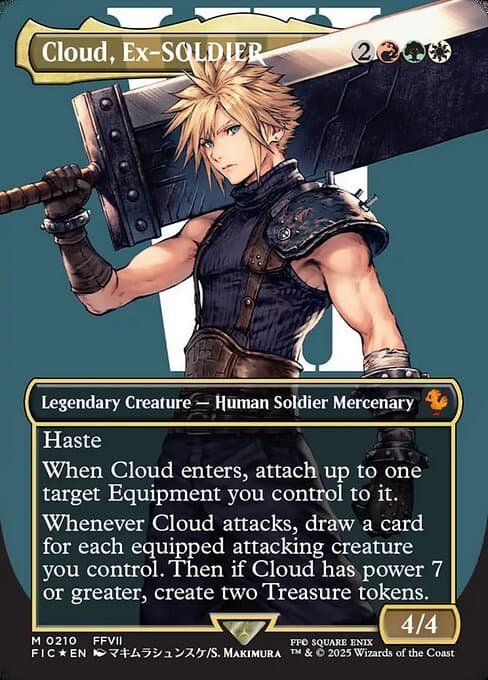 Cloud, Ex-SOLDIER from Final Fantasy Commander (Mythic)