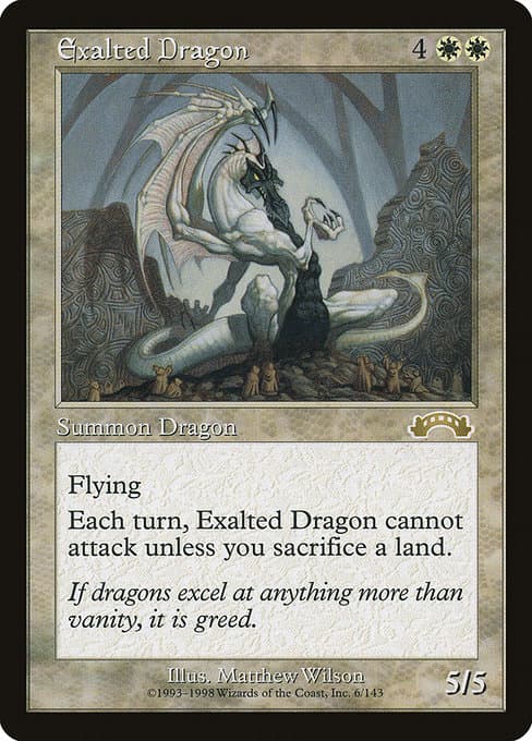 Exalted Dragon from Exodus (Rare)