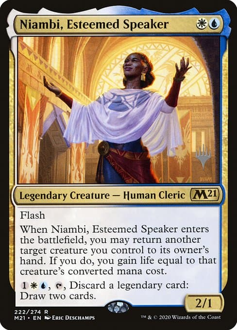 Niambi, Esteemed Speaker from Core Set 2021 Promos (Rare)