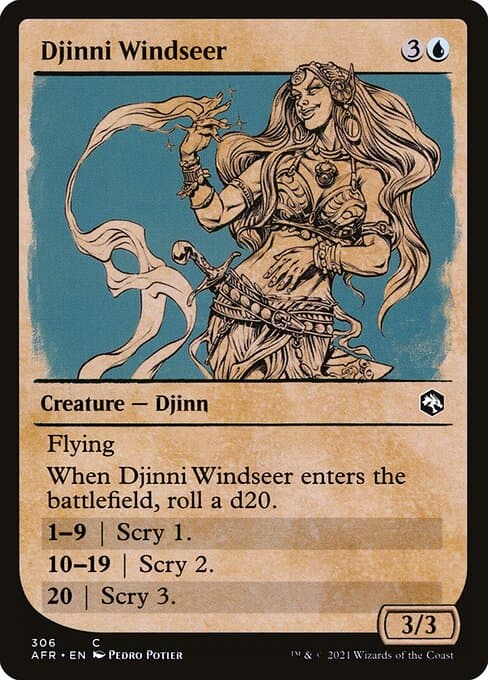 Djinni Windseer from Adventures in the Forgotten Realms (Common)