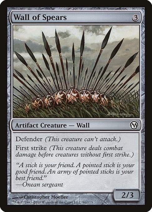 Wall of Spears from Duels of the Planeswalkers (Common)
