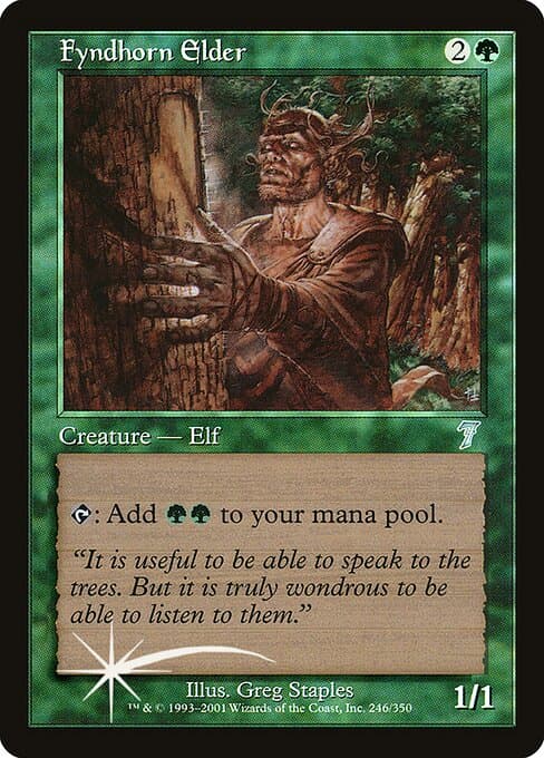 Fyndhorn Elder from Seventh Edition (Uncommon)