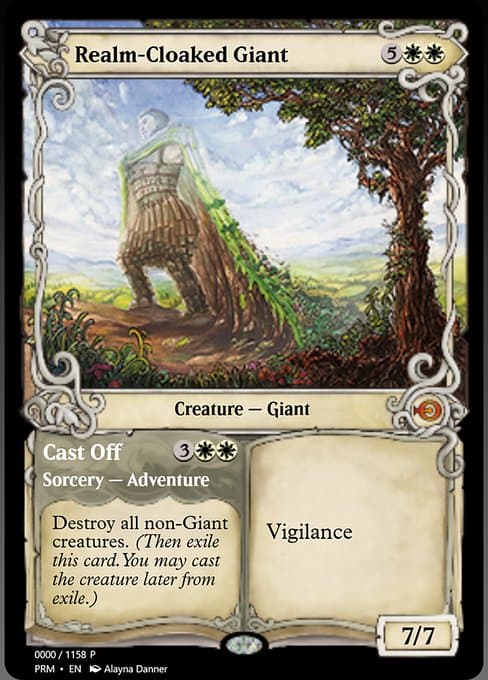 Realm-Cloaked Giant // Cast Off from Magic Online Promos (Mythic)
