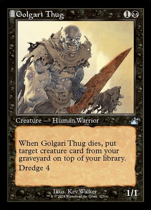 Golgari Thug from Ravnica Remastered (Uncommon)