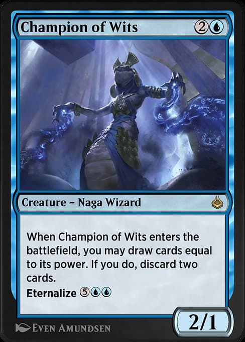 Champion of Wits from Amonkhet Remastered (Rare)