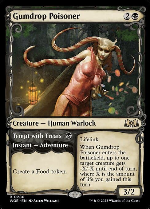 Gumdrop Poisoner // Tempt with Treats from Wilds of Eldraine (Rare)