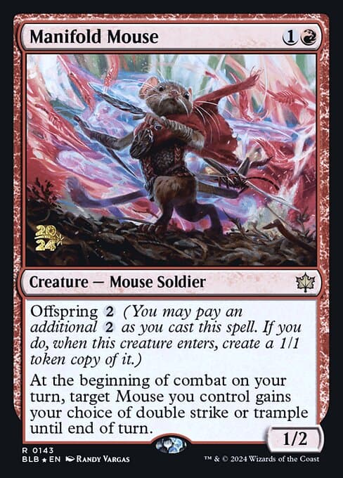 Manifold Mouse from Bloomburrow Promos (Rare)