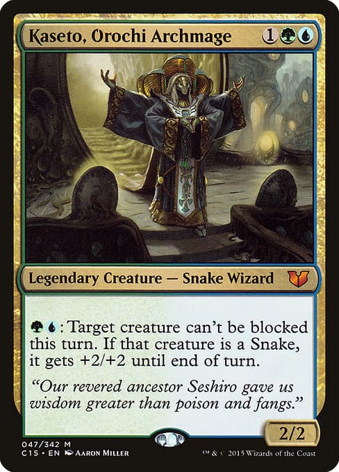 Kaseto, Orochi Archmage from Commander 2015 (Mythic)
