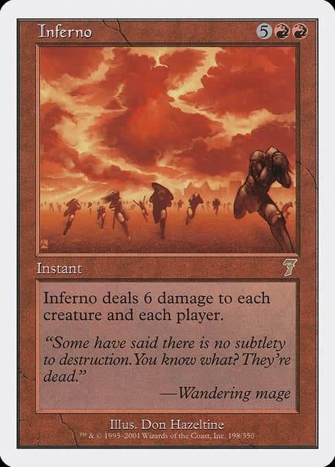 Inferno from Seventh Edition (Rare)