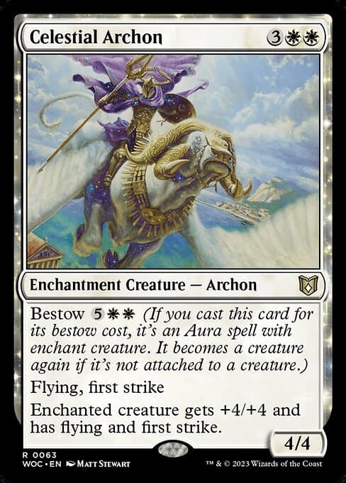 Celestial Archon from Wilds of Eldraine Commander (Rare)