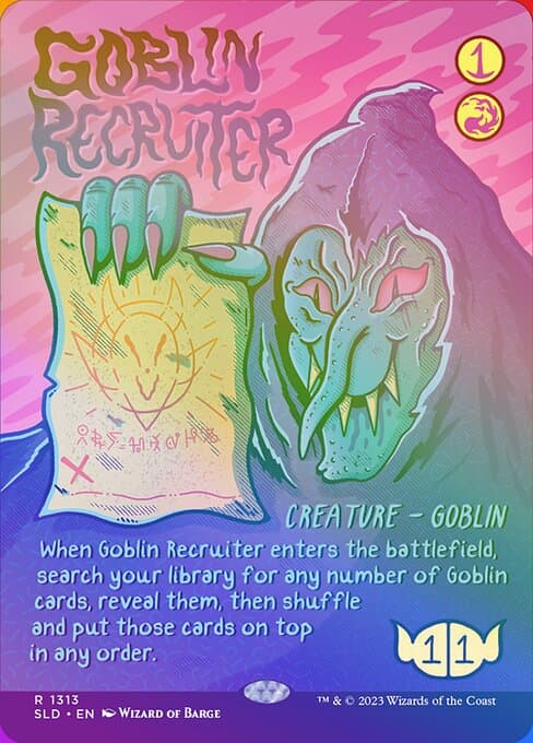 Goblin Recruiter from Secret Lair Drop (Rare)