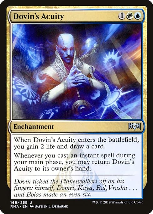 Dovin's Acuity from Ravnica Allegiance (Uncommon)