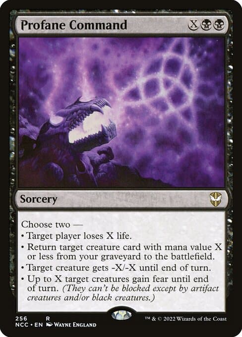 Profane Command from New Capenna Commander (Rare)