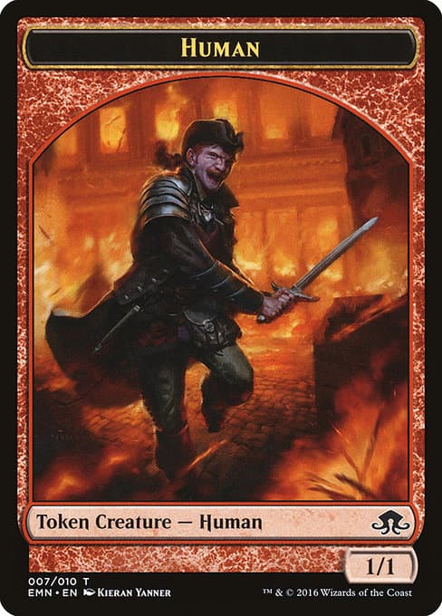 Human from Eldritch Moon Tokens (Common)