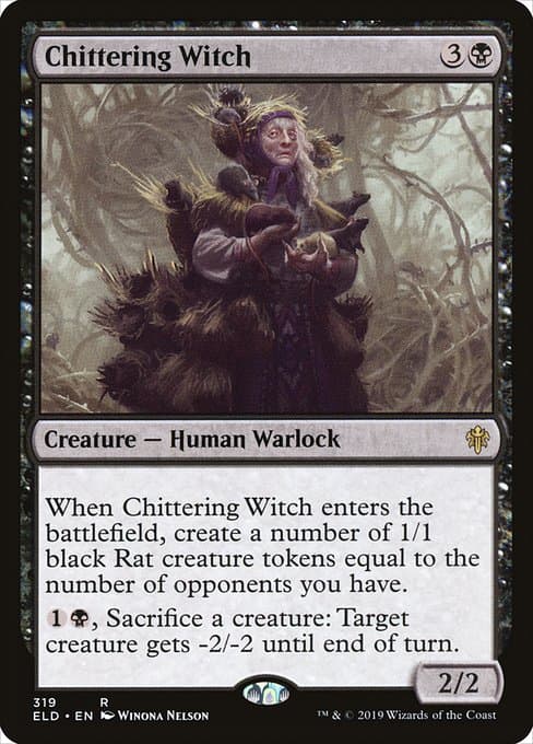 Chittering Witch from Throne of Eldraine (Rare)