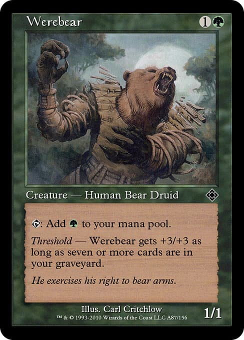 Werebear from Magic Online Theme Decks (Common)