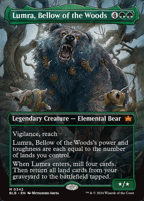 Lumra, Bellow of the Woods from Bloomburrow (Mythic)