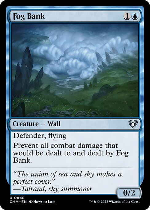 Fog Bank from Commander Masters (Uncommon)