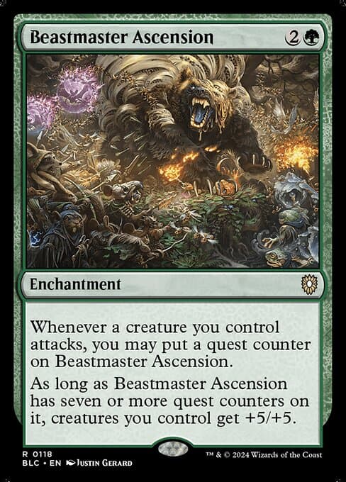 Beastmaster Ascension from Bloomburrow Commander (Rare)