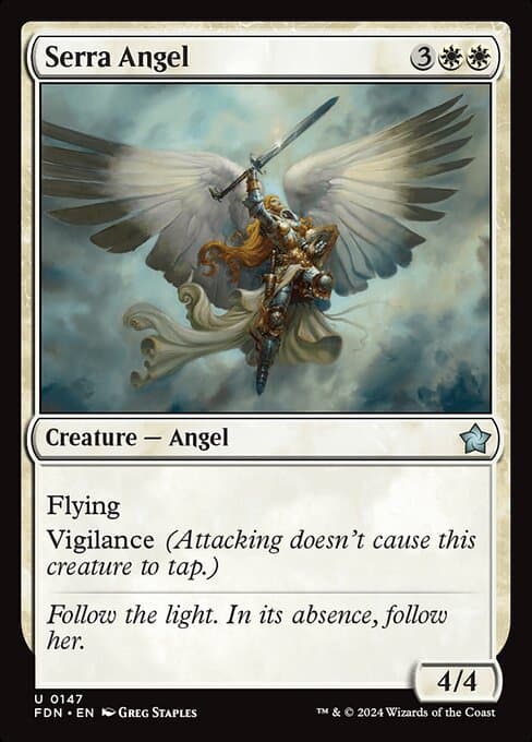 Serra Angel from Foundations (Uncommon)