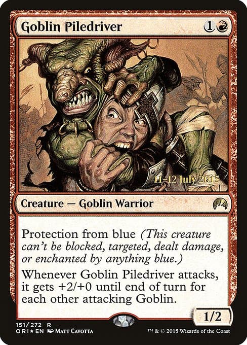 Goblin Piledriver from Magic Origins Promos (Rare)