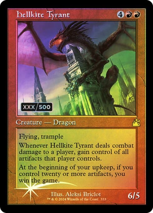 Hellkite Tyrant from Ravnica Remastered (Rare)