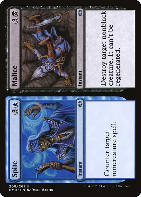 Spite // Malice from Dominaria Remastered (Uncommon)