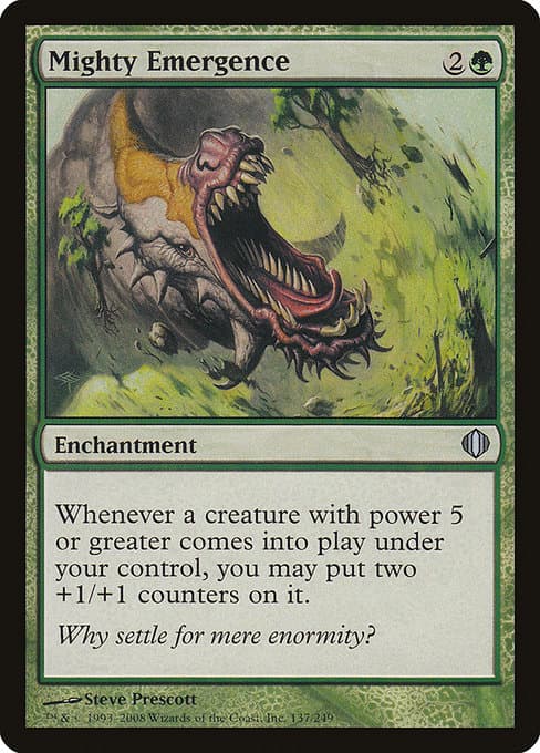 Mighty Emergence from Shards of Alara (Uncommon)