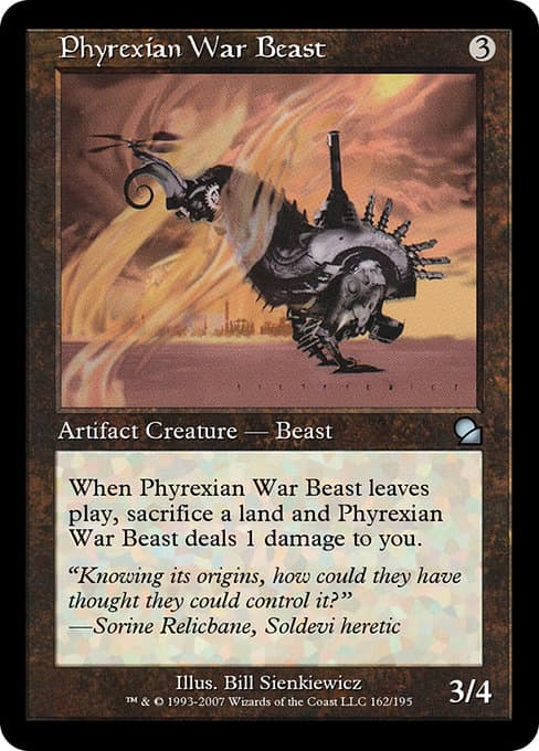 Phyrexian War Beast from Masters Edition (Uncommon)